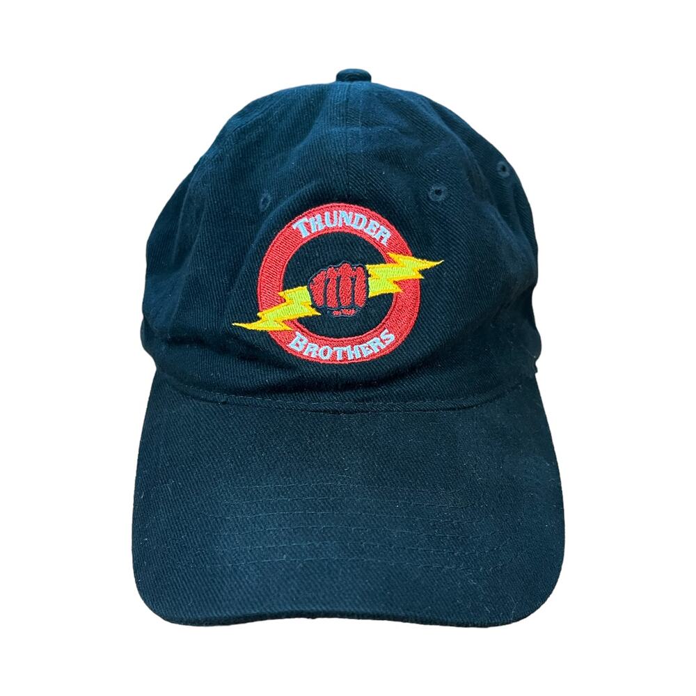 ULTRA RARE Thunder Brothers Black Strapback Dad Hat